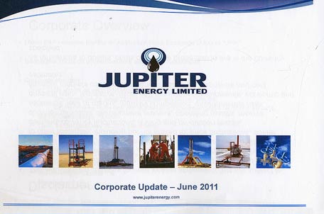 Jupiter Energy Limited. Corporate Update - June 2011