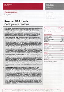 Russian OFS trends