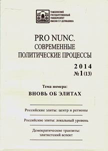 PRO NUNC: современные политические процессы