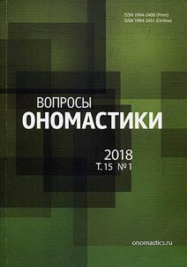 Voprosy onomastiki