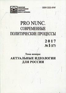 PRO NUNC: современные политические процессы