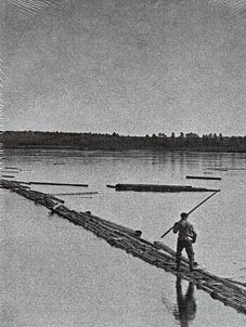Light recording of Mikhail Prishvin. 1930s