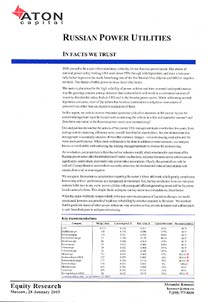 Russian Power Utilities
