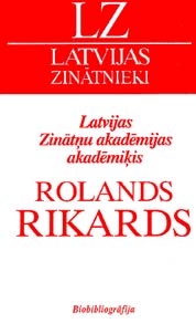 Latvijas Zinatnu akademijas akademikis Rolands Rikards