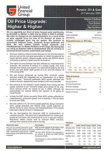 Oil Price Upgrade. Higher and Higher