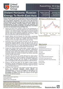 Distant Horizons. Russian Energy to North-East Asia
