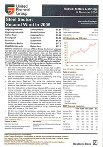 Steel Sector. Second Wind in 2005