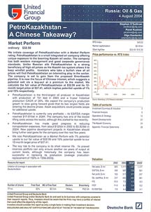 PetroKazakhstan - A Chinese Takeaway?